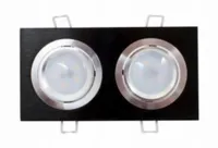 OPRAWA DOWNLIGHT 2xLED 4,8W GU10 2x370lm CZARNA