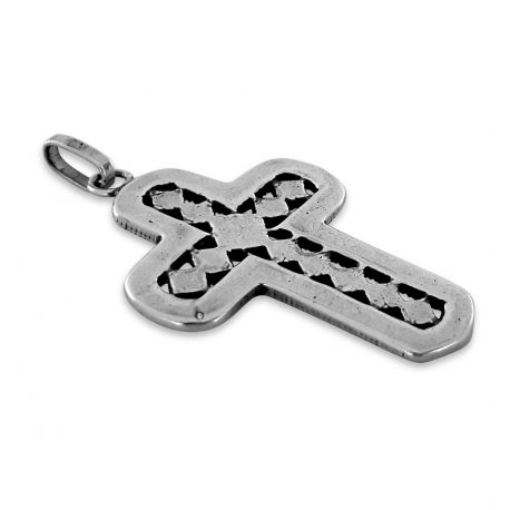 SREBRNY DUŻY KRZYŻ OZDOBNY Z MARKAZYTAMI SREBRO PRÓBY 925 na Arena.pl