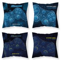 Świecąca Poszewka Na Poduszkę 40X40 Gamepad Fluo Pf007