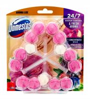 Domestos Aroma Lux Zawieszka toaletowa Wild Berries & Hibiscus, 3 x 55 g
