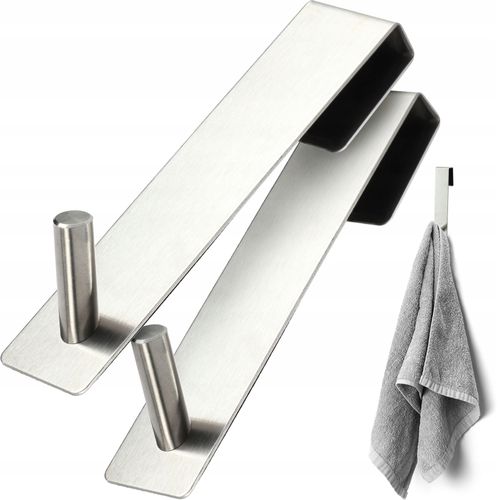 2x KADAX Haczyk Na Drzwi Wieszak Bezinwazyjny Ręczniki Ubrania Pojedynczy na Arena.pl