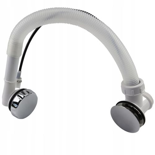 Automatyczny syfon wannowy na pokrętło CHROM czyszczony od góry obrotowy na Arena.pl