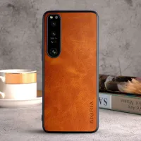 Etui AIORIA Vintage LEATHER do Sony Xperia 1 IV pomarańczowy