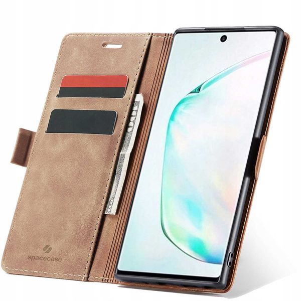 Spacecase Wallet Galaxy Note 10+ Light Brown zdjęcie 1
