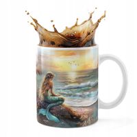 KUBEK CERAMICZNY 330ML DRUK - SYRENKI SYRENA SYRENY PODWODNY ŚWIAT