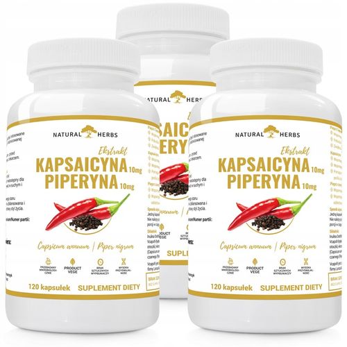 KAPSAICYNA 10 mg PIPERYNA 10 mg PREBIOTYK SPALANIE na Arena.pl