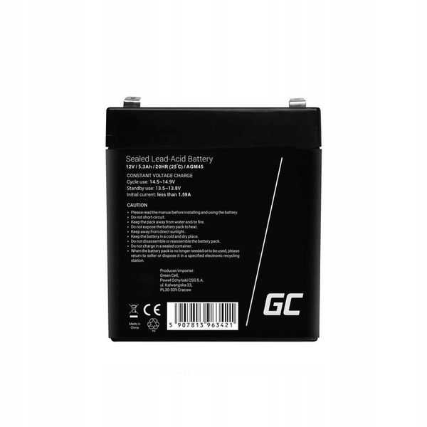 Akumulator AGM 12V 5.3AH do Zabawek Alarmu Pojazdu UPS APC BEZOBSŁUGOWY zdjęcie 9