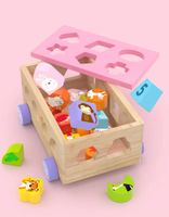 DLA NAJMŁODSZYCH DREWNIANY SORTER ZWIERZĄTKA