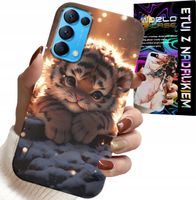 ETUI DO OPPO RENO5 4G 5G - Z NADRUKIEM SŁODKI TYGRYSEK OBUDOWA CASE