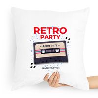 Dla Dja Muzyka Prezent Poduszka Retro Party Z Nadrukiem Ze Zdjęciem