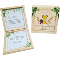 Pamiątka Pierwszej Komunii Świętej pudełko prezent kartka komunia 6wzorów