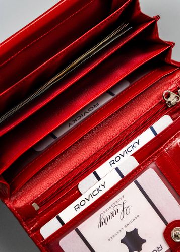 duży, skórzany portfel damski z systemem rfid - cavaldi na Arena.pl