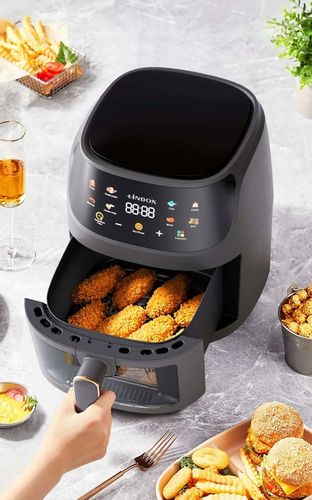 FRYTKOWNICA BEZTŁUSZCZOWA AIR FRYER LINBOX CZARNA na Arena.pl