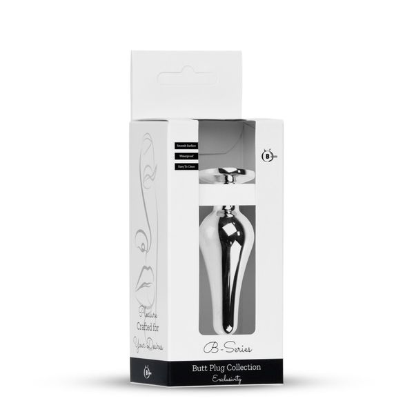 Plug-Jewellery Silver Butt Plug- Purple zdjęcie 8