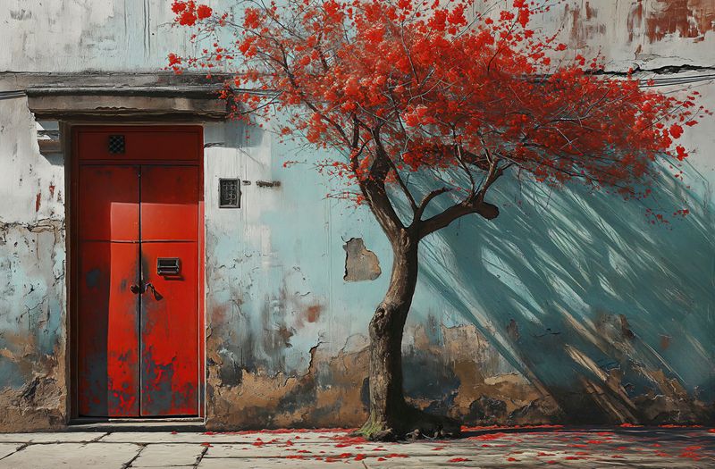 Plakat 91,5x60cm Widok Na Dawne zdjęcie 1