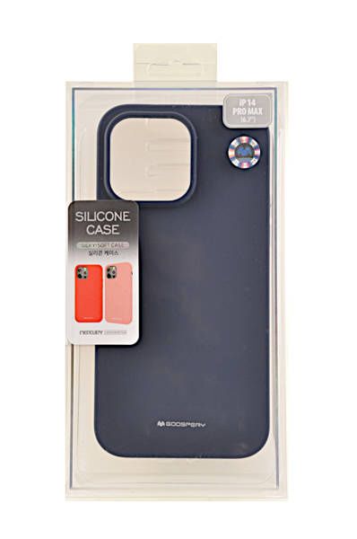 Etui Mercury Goospery Silicone do Apple iPhone 14 Pro Max granatowy zdjęcie 5