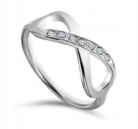 PIERŚCIONEK SREBRNY 925 NIESKOŃCZONOŚĆ INFINITY 13