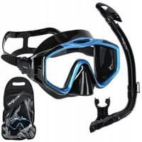 ZESTAW MASKA I FAJKA DO NURKOWANIA OKULARY I RURKA DO SNORKELINGU