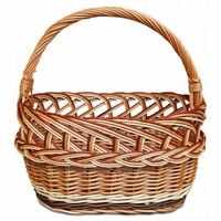 KOSZ WIKLINOWY Koszyk Na Zakupy Piknik Grzyby EKO
