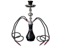 Niebieska Duża Shisha Szisza Fajka Wodna 4 Węże Wysokość 46 cm w Kuferku