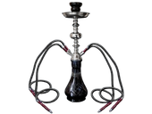 Niebieska Duża Shisha Szisza Fajka Wodna 4 Węże Wysokość 46 cm w Kuferku