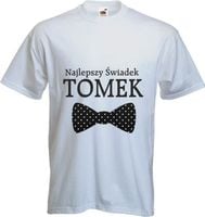 Prezent Koszulka najlepszy świadek muszka ślub