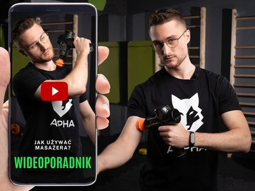 Pistolet do Masażu Alpha Massage Gun Pro - Masażer do Pleców, Ciała i Stóp na Arena.pl
