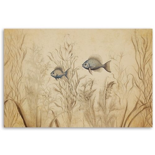Obraz - Ryby w stylu boho beżowy 100x70 na Arena.pl