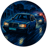 Opłatek na tor Mercedes W 124 Samochód Auto Bryka Fura Urodziny 18 30 40 50