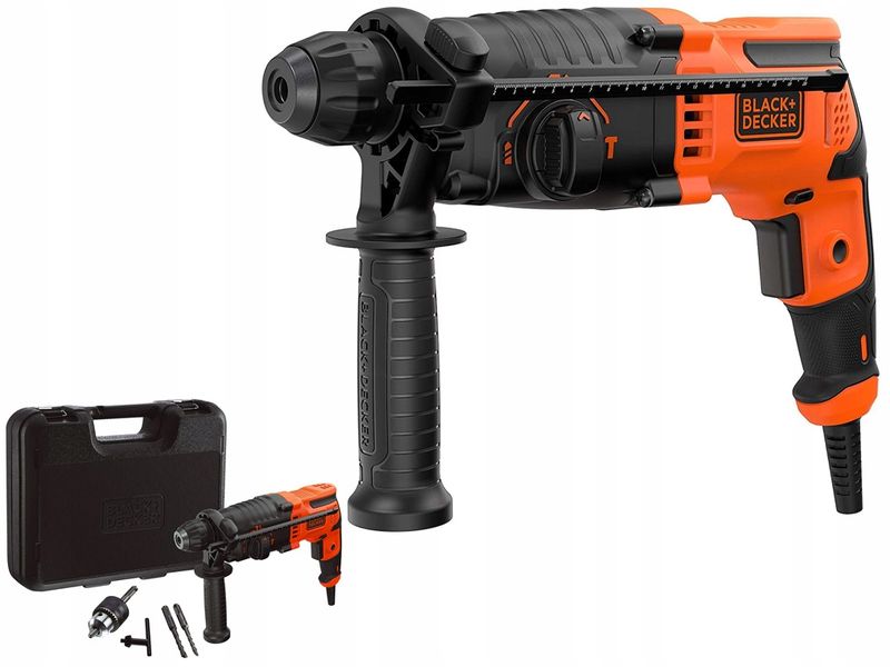 BLACK + DECKER MŁOTOWIERTARKA 650W KUFER zdjęcie 1