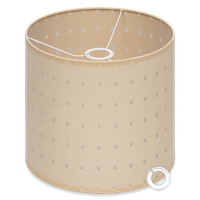 Abażur beżowy 25x25 cm tkanina E27 E14Cerlux  do lamp stojących i wiszących