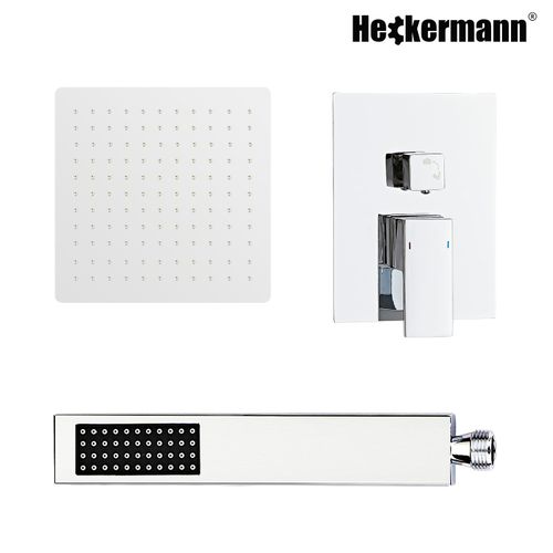 Zestaw prysznicowy podtynkowy Heckermann MS-25602 Srebrny na Arena.pl