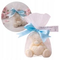 Podziękowanie dla gości chrzest komunia ślub baby shower miś personalizacja