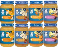 Zestaw do Rozszerzania Diety Obiadek dla Dzieci po 6 miesiącu 8x190g Gerber