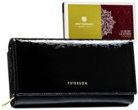 pojemny, skórzany portfel damski z systemem rfid - peterson