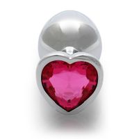 aluminiowy korek analny heart gem ouch średni 7 cm