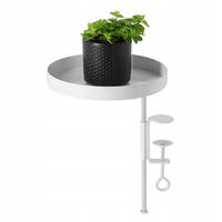 Kwietnik PARAPETOWY z zaciskiem rozmiar M BIAŁY