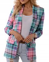 MARYNARKA - dłuższy żakiet - luźna narzutka XL/42