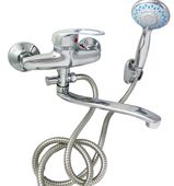 BATERIA ŚCIENNA WANNOWA MOSIĘŻNA DŁUGA WYLEWKA 1-6