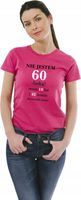 Damska Koszulka Urodzinowa PREZENT na 60 Urodziny