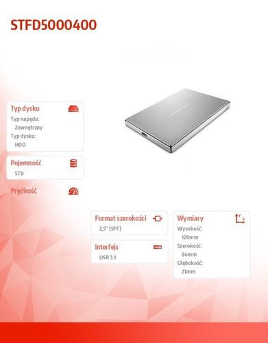 DYSK Porsche Design 5TB 2,5'' STFD5000400 na Arena.pl