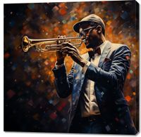 Obraz 100x100cm Symfonia na Trąbce