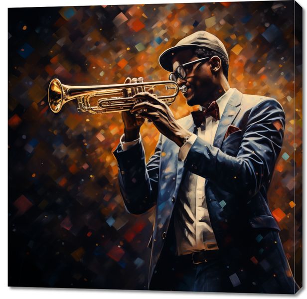 Obraz 100x100cm Symfonia na Trąbce zdjęcie 1