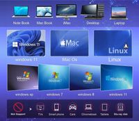 Zewnętrzny napęd CD/DVD 8 w 1, odtwarzacz DVD do laptopów, przenośny USB 3…