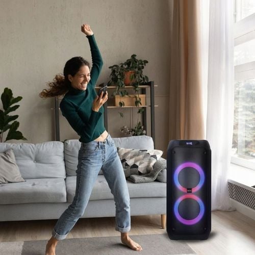 Głośnik Bluetooth Karaoke Manta 2x8' Manta ATTIS mikrofon SPK0802B120 na Arena.pl