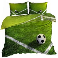 Pościel 3D bawełna satyna 200x220cm STADION PIŁKARSKI
