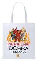 Dla Księgowej Księgowego Torba Eco Biała Shopper Z Nadrukiem Ze Zdjęciem