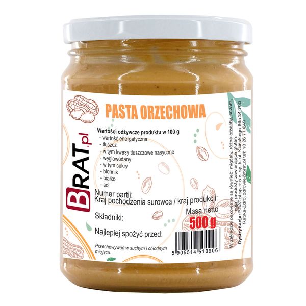 Pasta orzechowa 500g zdjęcie 1