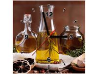 30X30CM ZEGAR AROMATYCZNA OLIWA OLIWEK OBRAZ DREWNO