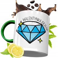 Kubek Zielony Na Walentynki Dla Zakochanych Z Nadrukiem Ze Zdjęciem